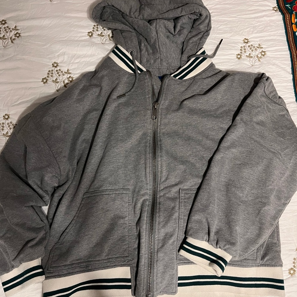 Arizon Jean Co Grey Jacket (Size: Small)